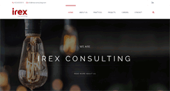 Desktop Screenshot of irex-consulting.com