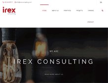 Tablet Screenshot of irex-consulting.com